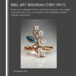 Inel Art Nouveau cu Alexandrit