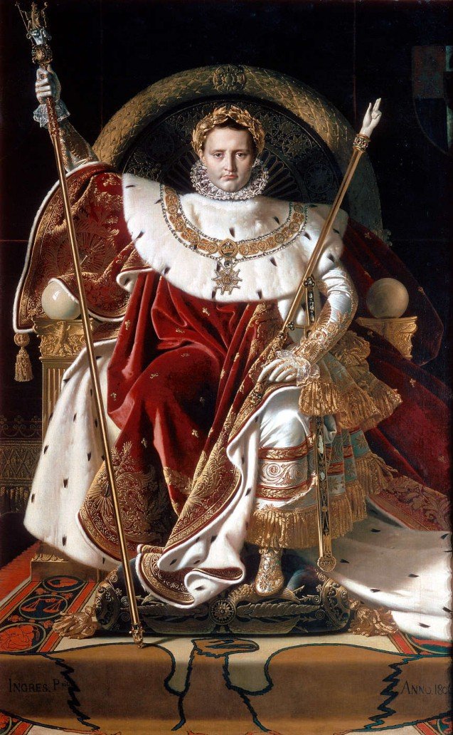 Napoleon Bonaparte - pictură Ingres