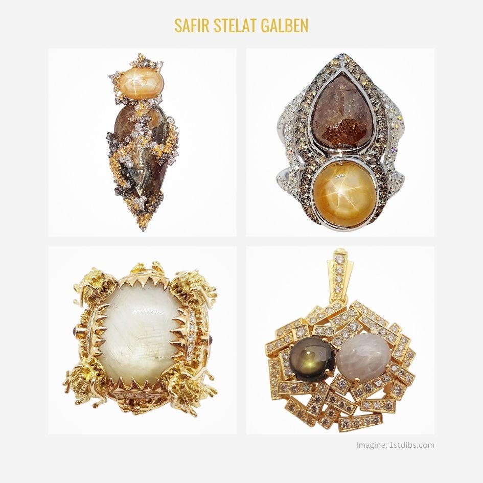 Safir Stelat Galben