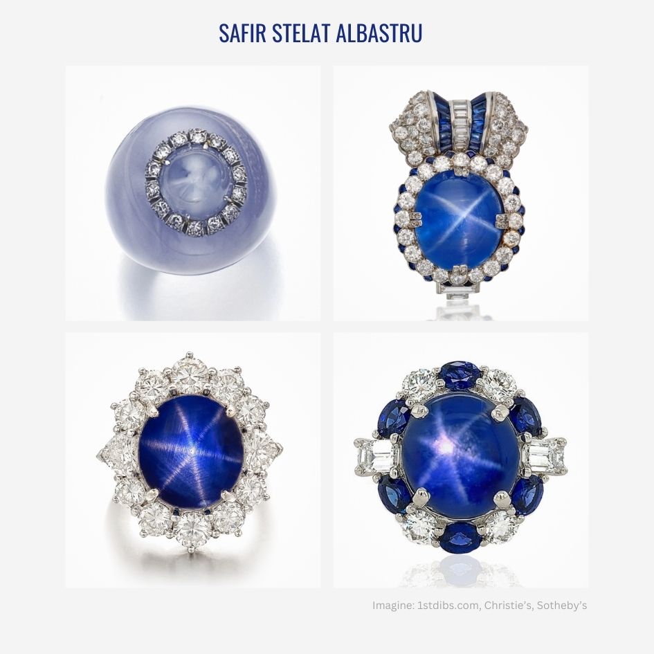 Safir Stelat Albastru